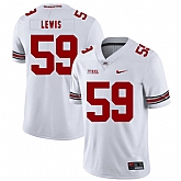 Ohio State Buckeyes 59 Tyquan Lewis White Nike College Football Jersey Dzhi,baseball caps,new era cap wholesale,wholesale hats